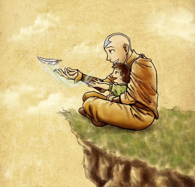 File:Aang and Tenzin.jpg