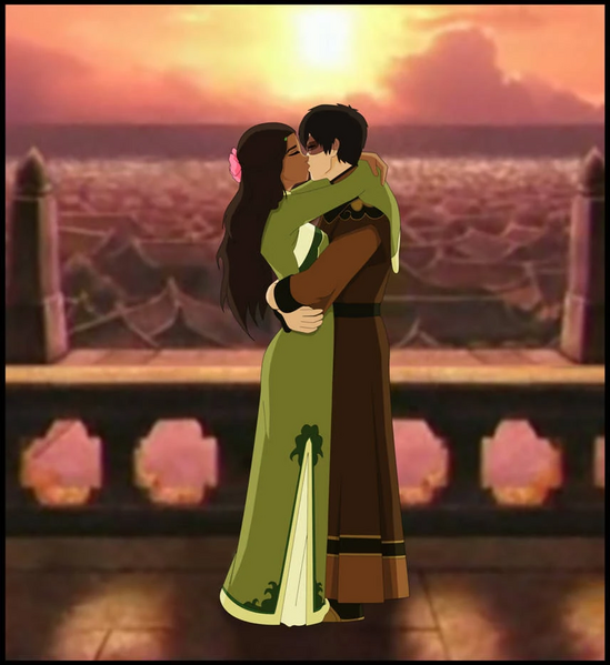 File:Zuko and Katara first kiss.jpg