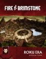 The cover for Fire & Brimstone features a bird's-eye view of the Fire Nation Capital.