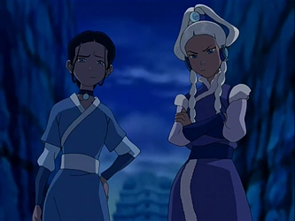 File:Katara and Yue unimpressed.png