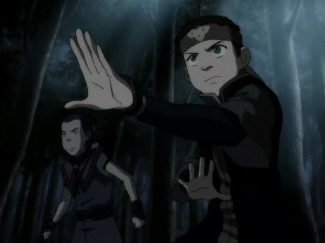 File:Aang and Sokka face Hama.png