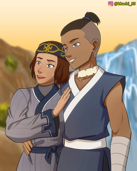 File:Chief Sokka and Chiefess Suki.jpg