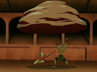 File:Aang vs Bumi.png